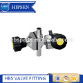 Biopharmaceutical multi-port stainless steel diaphragm valve